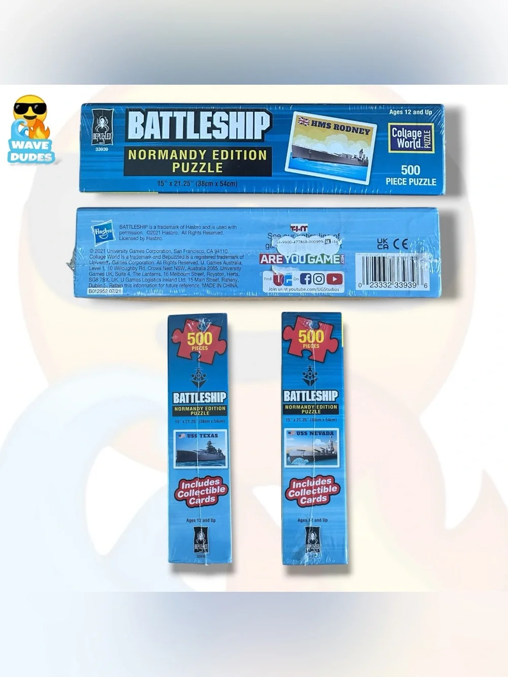 Bepuzzled: Battleship Normandy Edition 500 Piece Puzzle
